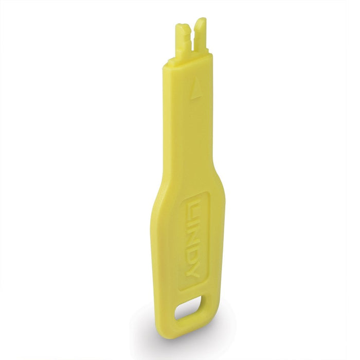 Lindy RJ45 Port Blocker Key, Yellow | 47899 Port Blocker Lindy