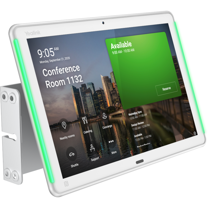 Yealink ROOMPANELW+ 10.1" Room Booking Panel Plus For Microsoft Teams or Zoom Touch Control Panel Yealink