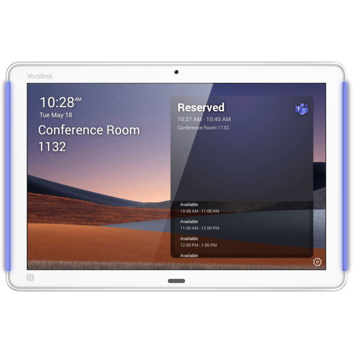 Yealink ROOMPANELW+ 10.1" Room Booking Panel Plus For Microsoft Teams or Zoom Touch Control Panel Yealink