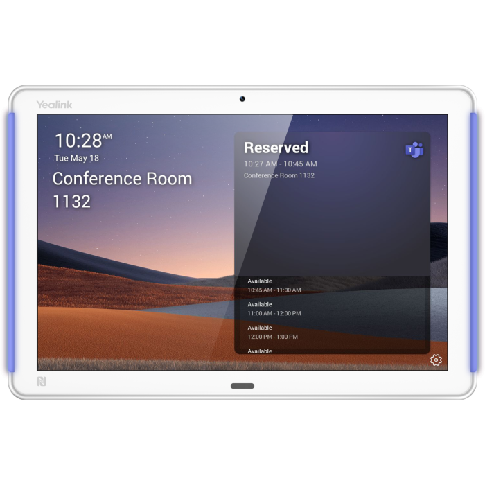 Yealink YL-ROOMPANELW+ 10.1" Room Booking Panel Plus For Microsoft Teams or Zoom