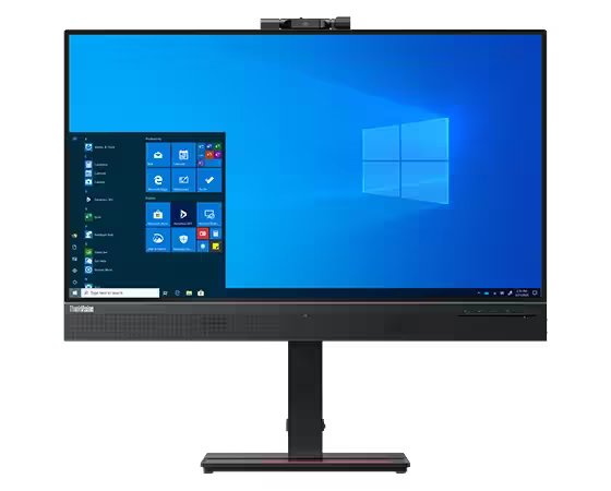 Lenovo ThinkVision 27" QHD 60Hz Monitor For Video Conferencing | 62A9GAT1UK Desktop Monitor Lenovo