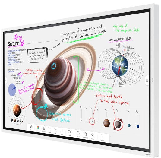 Samsung WM75B Flip Pro 75" Professional 4K Interactive Display Interactive Touchscreen Display Samsung