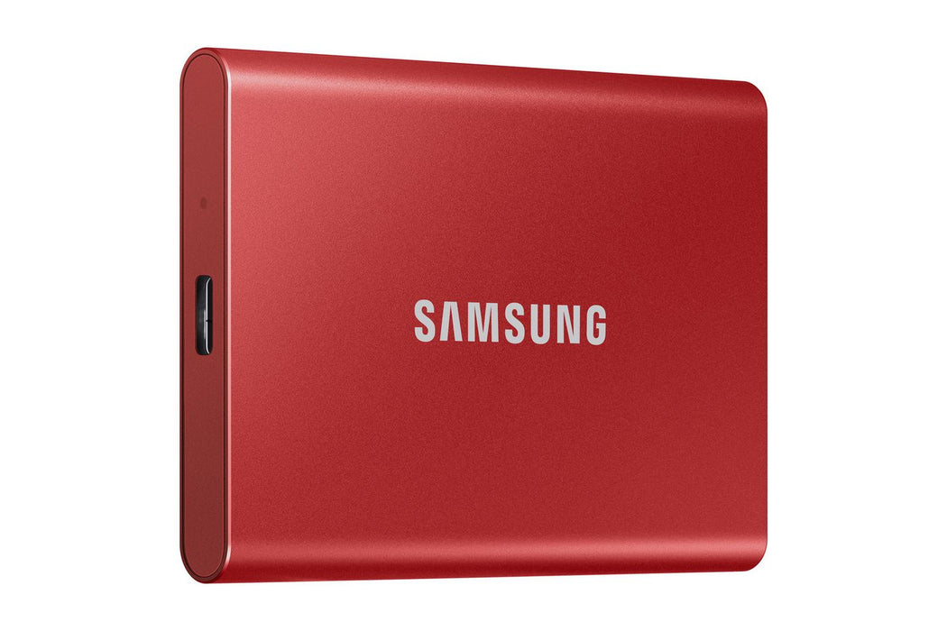 Samsung USB 3.2 T7 1 TB Portable Solid State Drive Red | MU-PC1T0R/WW