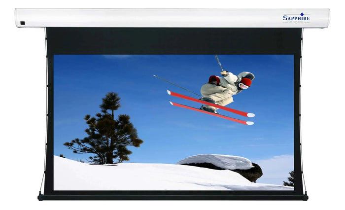 Sapphire 93" 16:9 (204x115cm) Grey Electric Tab Tensioned Screen | SETTS200WSF-AWG Projector Accessories Sapphire