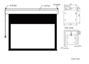 Sapphire 226" 16:9 (507 x 285cm) Electric Projector Screen | SEWS500BWSF-A Projector Accessories Sapphire