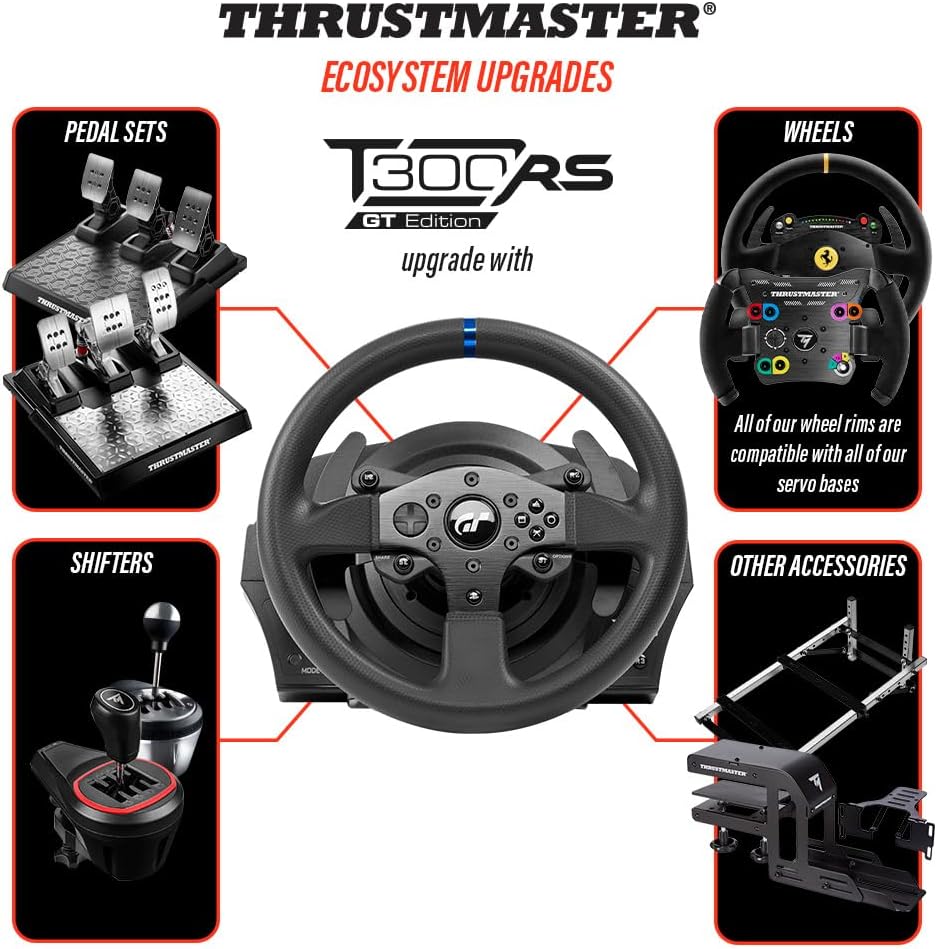 Thrustmaster T300 RS GT EDITION FOR PLA… Thrustmaster T300 RS GT Edition Racing Wheel & T3PA Pedals