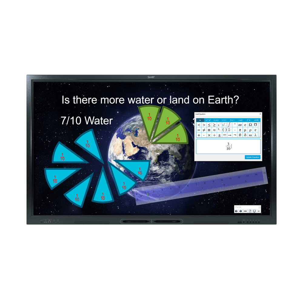 SMART Board 75" SBID-GX175 Interactive Display Interactive Touchscreen Display Smart