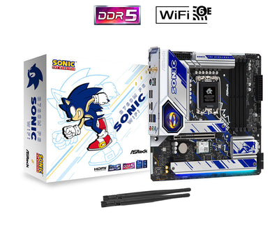 ASRock B760M PG Sonic WiFi Intel B760 LGA 1700 micro ATX Motherboard - B760M PG SONIC WIFI ASRock Motherboard Asrock