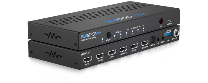 BluStream 4-Way 8K HDMI Splitter | SP24AB-8K Splitter BluStream