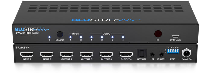 BluStream 4-Way 8K HDMI Splitter | SP24AB-8K Splitter BluStream