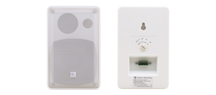 KRAMER Galil 4-O 4–Inch, 2–Way On–Wall Speakers - White Speaker Kramer