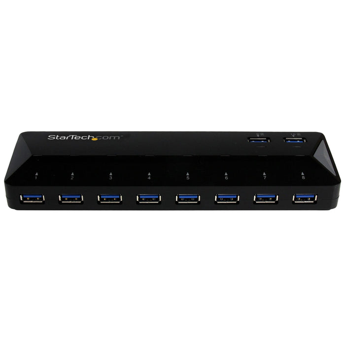 StarTech ST103008U2C 10-Port USB 3.0 Hub with Charge and Sync Ports - 5Gbps - 2 x 1.5A Ports