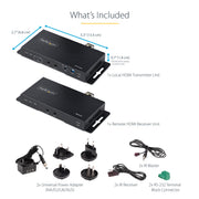 StarTech 4K 60Hz HDMI over Fiber Extender Kit | ST121HD20FXA2 AV Extender Startech