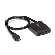StarTech ST122HD4KU 4K HDMI 2-Port Video Splitter – 1x2 HDMI Splitter – Powered by USB or Power Adapter – 4K 30Hz Splitter Startech