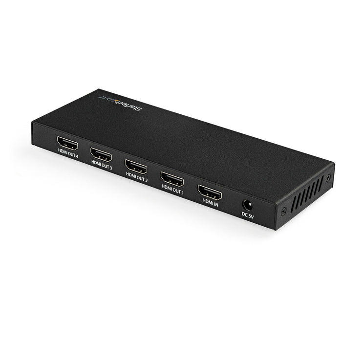 StarTech ST124HD202 4-Port HDMI Splitter - 4K 60Hz