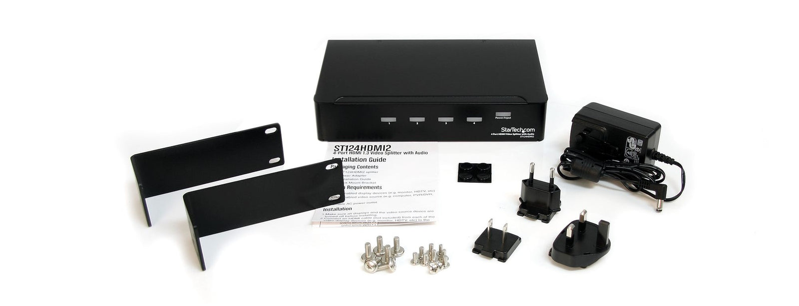 StarTech ST124HDMI2 4-port HDMI Splitter And Signal Amplifier Splitter Startech