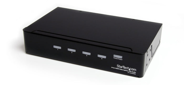 StarTech ST124HDMI2 4-port HDMI Splitter And Signal Amplifier Splitter Startech