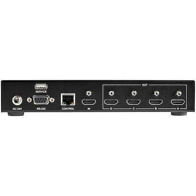 StarTech ST124HDVW 2x2 HDMI Video Wall Controller | 4K 60Hz Input to 4x FHD Output Video Switch Startech