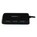 StarTech ST4300MINU3B Portable 4 Port SuperSpeed Mini USB 3.0 Hub - 5Gbps - Black