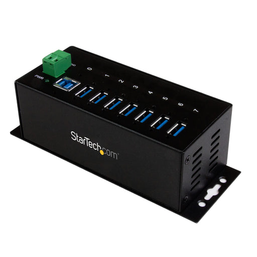 Startech ST7300USBME 7-Port USB 3.0 Hub (5Gbps) - Metal Industrial USB-A Hub with ESD Protection & 350W Surge Protection