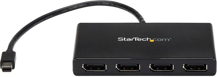 Startech 4-Port Multi Monitor Adapter - Mini DisplayPort to DisplayPort MST Hub | MSTMDP124DP Splitter Startech