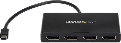 Startech 4-Port Multi Monitor Adapter - Mini DisplayPort to DisplayPort MST Hub | MSTMDP124DP Startech Video Splitter Startech