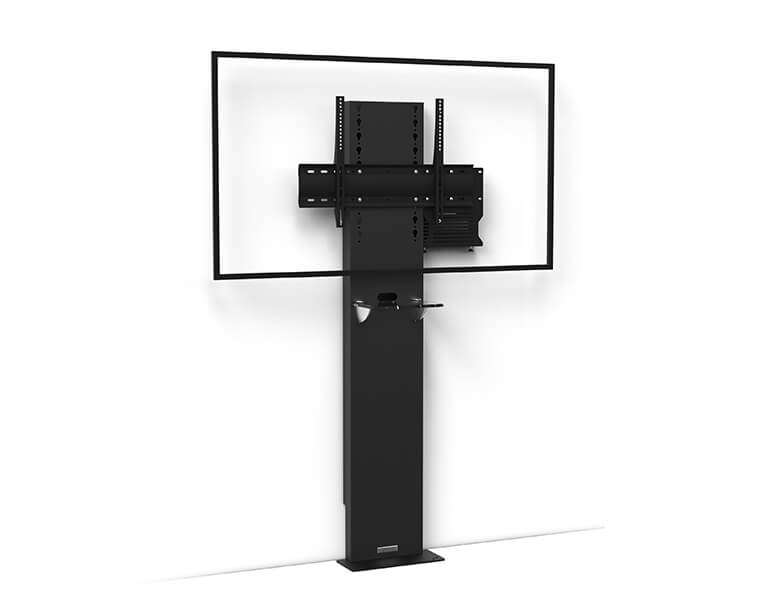 Axeos Stilix Single Screen Wall Mounted Stand For 46" to 100" Screen Floor Stand Axeos
