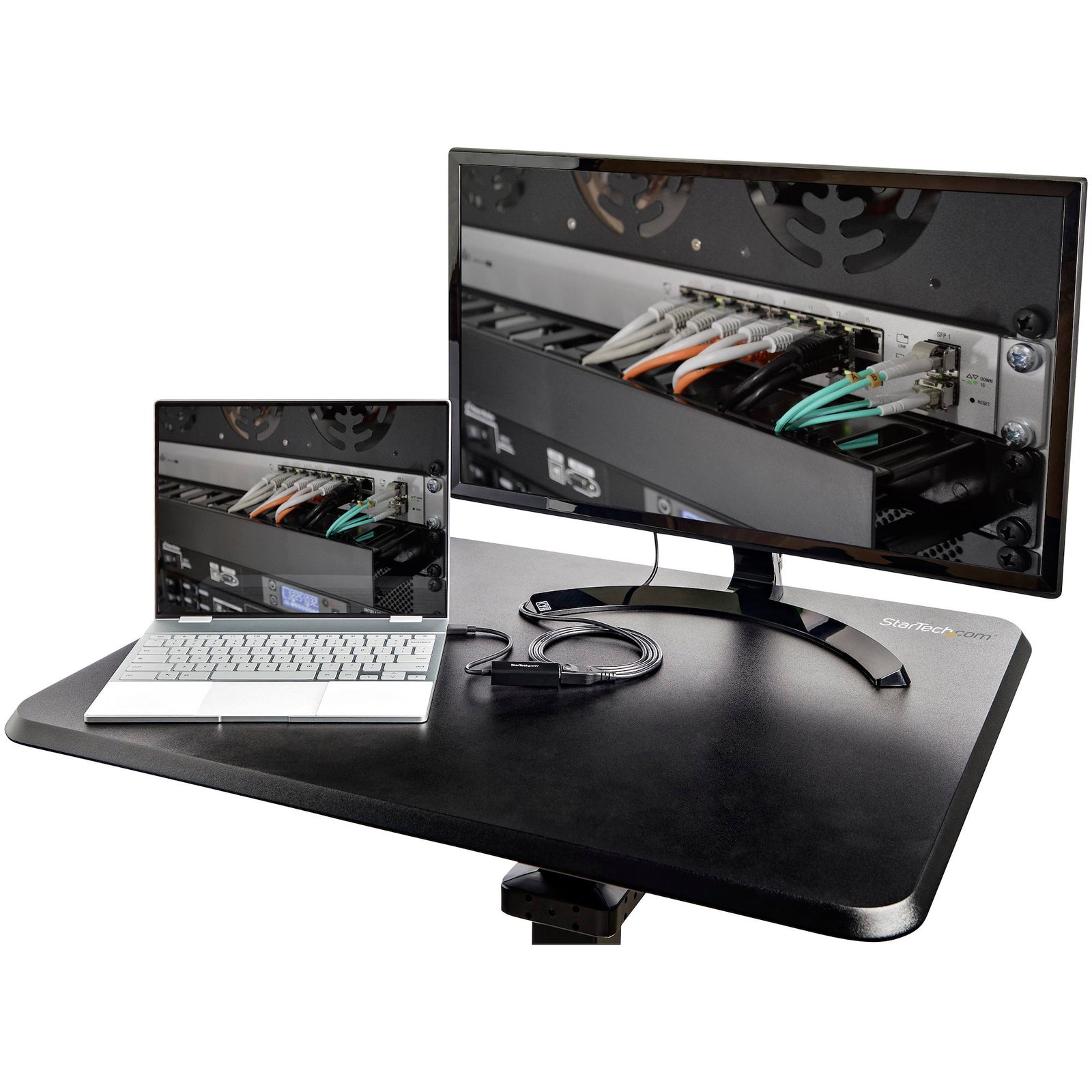 StarTech STSCART2 Mobile Standing Desk | For 29" - 45" Screens Mobile Trolley Startech