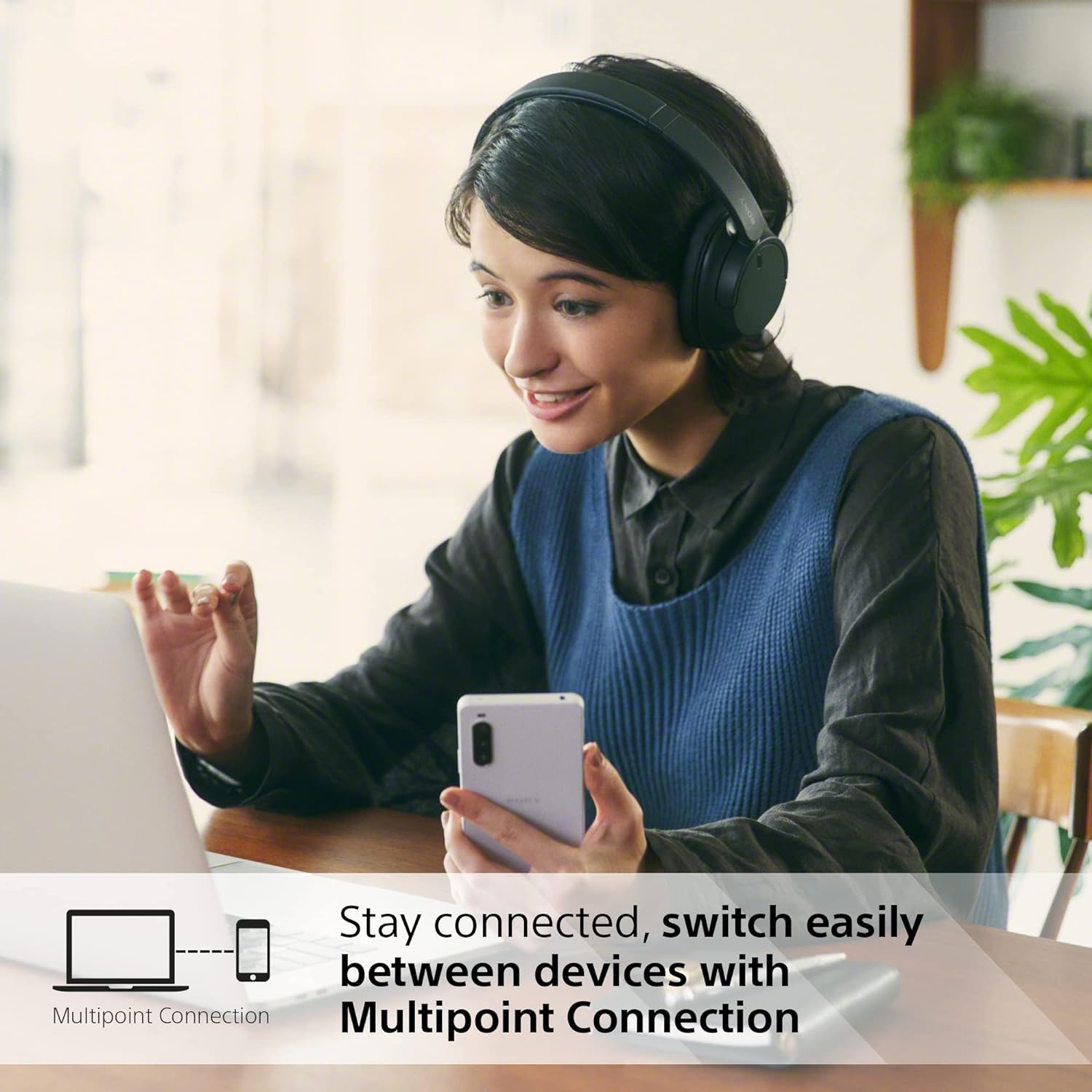 Sony WH-CH720 Wireless Noise Cancelling Headphones | WHCH720NB.CE7 Headset Sony
