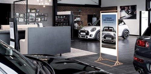 55 inch Double-sided Freestanding Digital Posters Freestanding Digital Signage Display ScreenMoove