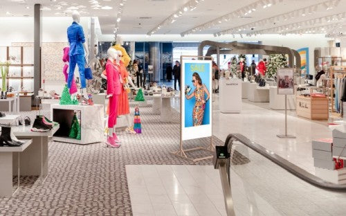 55 inch Double-sided Freestanding Digital Posters Freestanding Digital Signage Display ScreenMoove