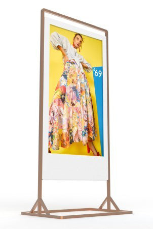 55 inch Double-sided Freestanding Digital Posters Freestanding Digital Signage Display ScreenMoove