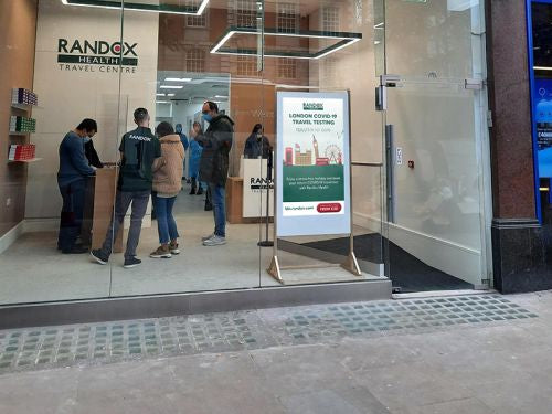 55 inch Double-sided Freestanding Digital Posters Freestanding Digital Signage Display ScreenMoove