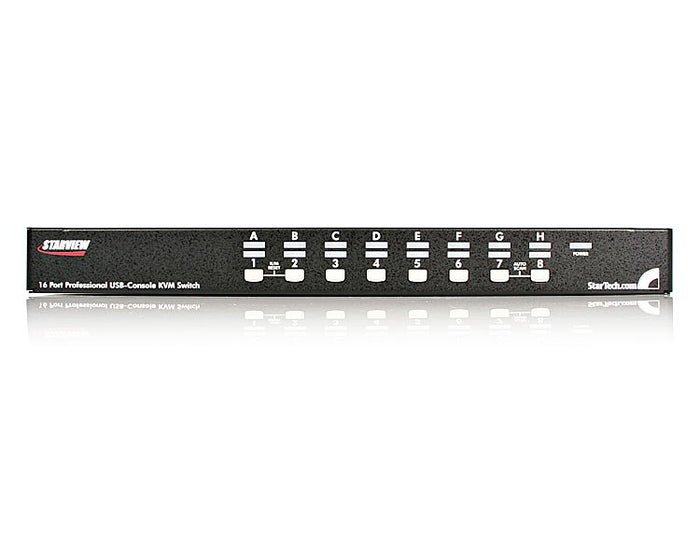 StarTech 16 Port 1U Rackmount USB PS/2 KVM Switch with OSD | SV1631DUSBGB Switches Startech