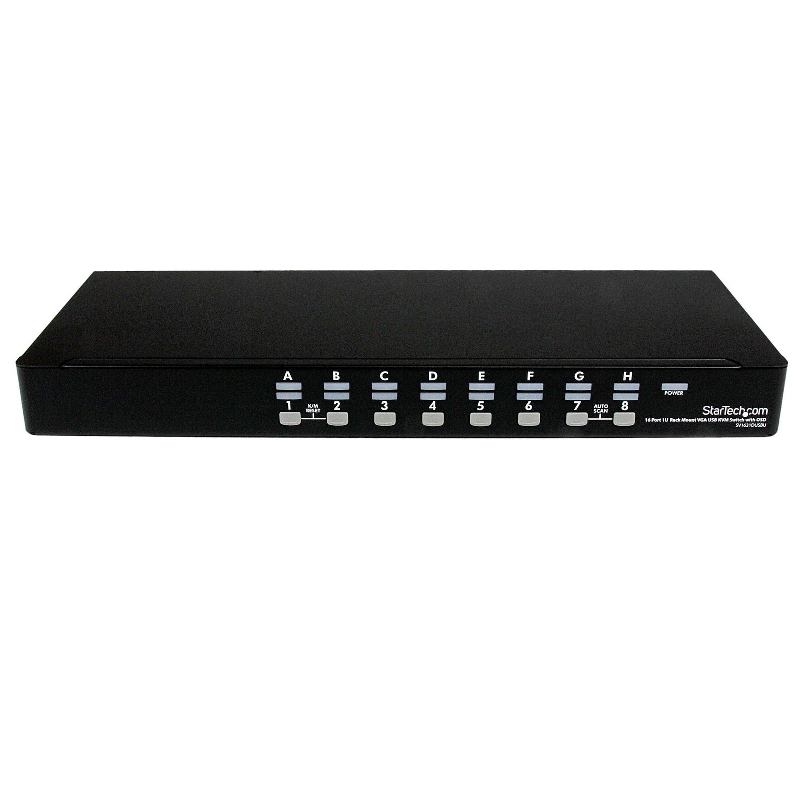 StarTech 16 Port 1U Rackmount USB KVM Switch with OSD | SV1631DUSBU Switches Startech