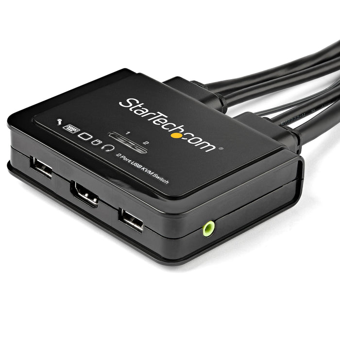 StarTech 2 Port HDMI KVM Switch, 4K 60Hz | SV211HDUA4K Switches Startech