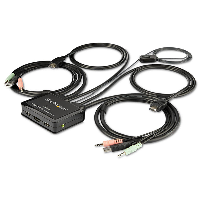 StarTech 2 Port HDMI KVM Switch, 4K 60Hz | SV211HDUA4K Switches Startech