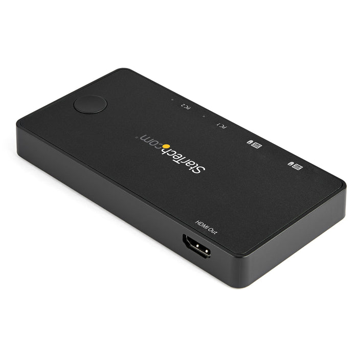 StarTech 2 Port USB C KVM Switch, 4K 60Hz HDMI | SV211HDUC Switches Startech