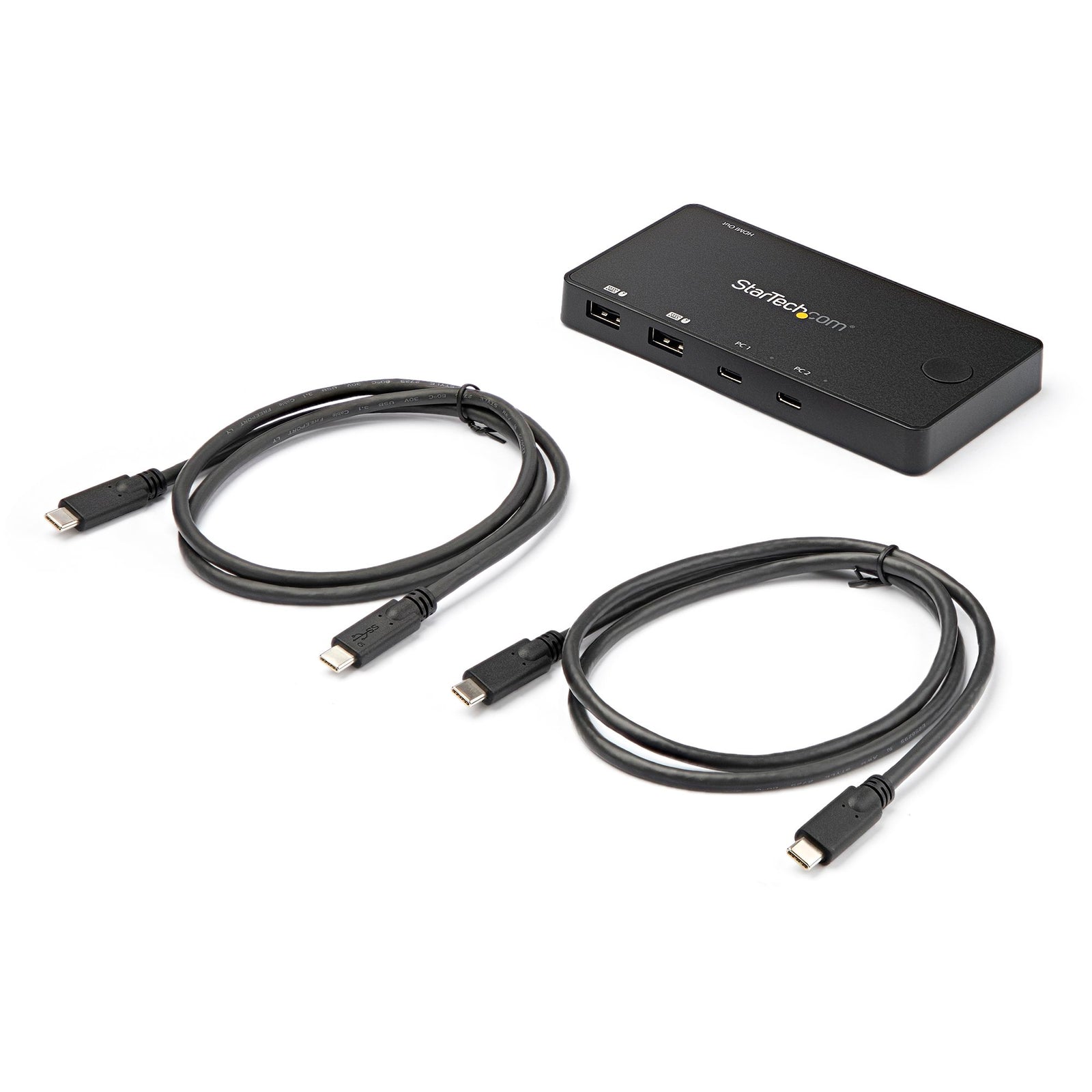 StarTech 2 Port USB C KVM Switch, 4K 60Hz HDMI | SV211HDUC Switches Startech
