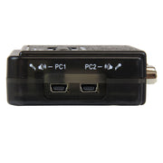 StarTech 2 Port Black USB KVM Switch Kit with Audio and Cables | SV211KUSB Switches Startech