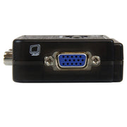 StarTech 2 Port Black USB KVM Switch Kit with Audio and Cables | SV211KUSB Switches Startech