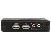 StarTech 2 Port Black USB KVM Switch Kit with Audio and Cables | SV211KUSB Switches Startech
