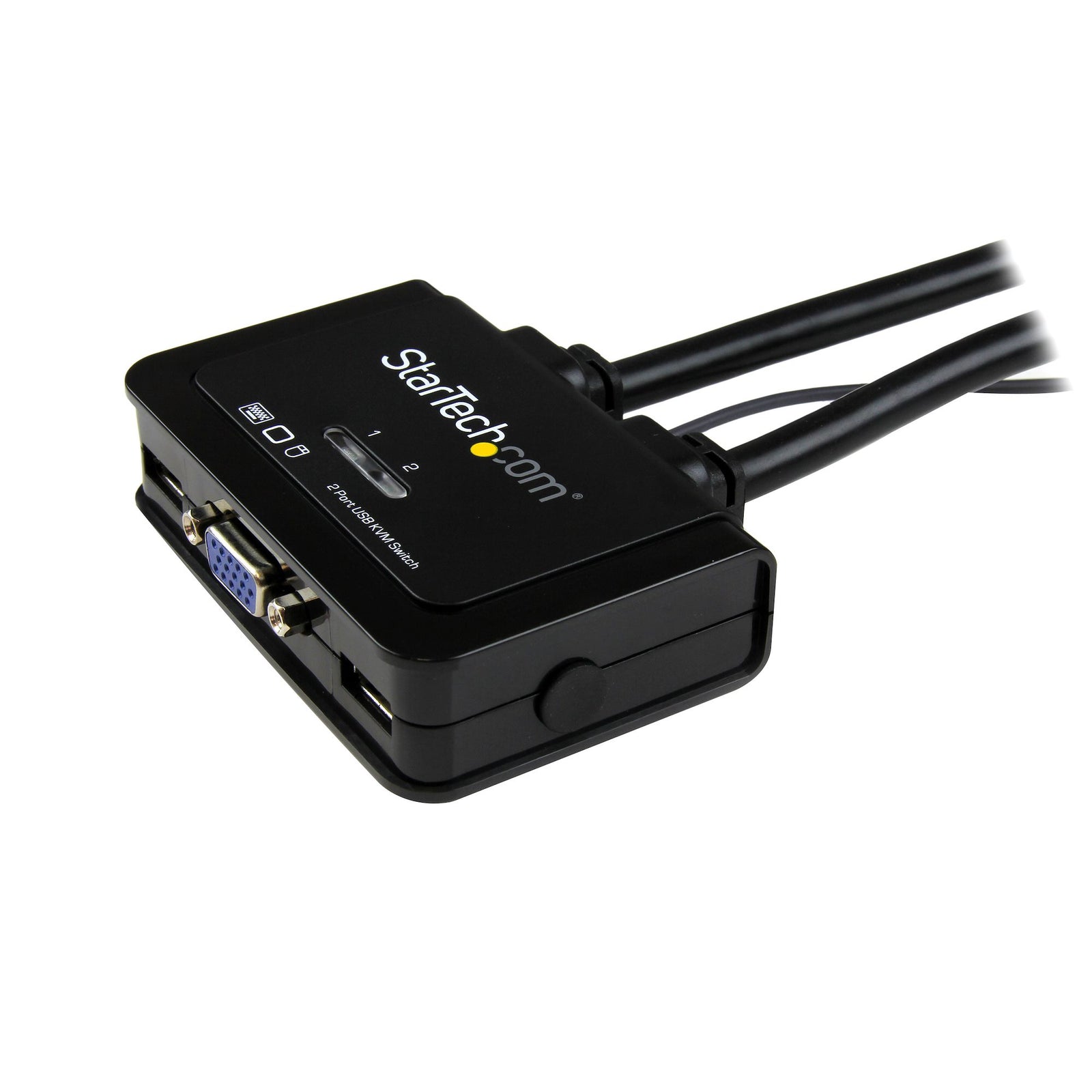 StarTech 2 Port USB VGA Cable KVM Switch, USB Powered with Remote Switch | SV211USB Switches Startech