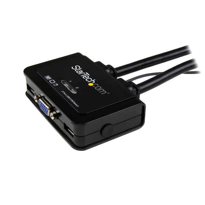 StarTech 2 Port USB VGA Cable KVM Switch, USB Powered with Remote Switch | SV211USB Switches Startech