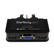 StarTech 2 Port USB VGA Cable KVM Switch, USB Powered with Remote Switch | SV211USB Switches Startech