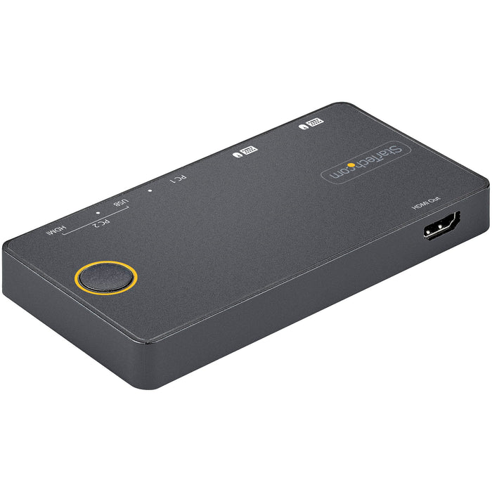 StarTech 2 Port Hybrid USB-A + HDMI & USB-C KVM Switch | SV221HUC4K