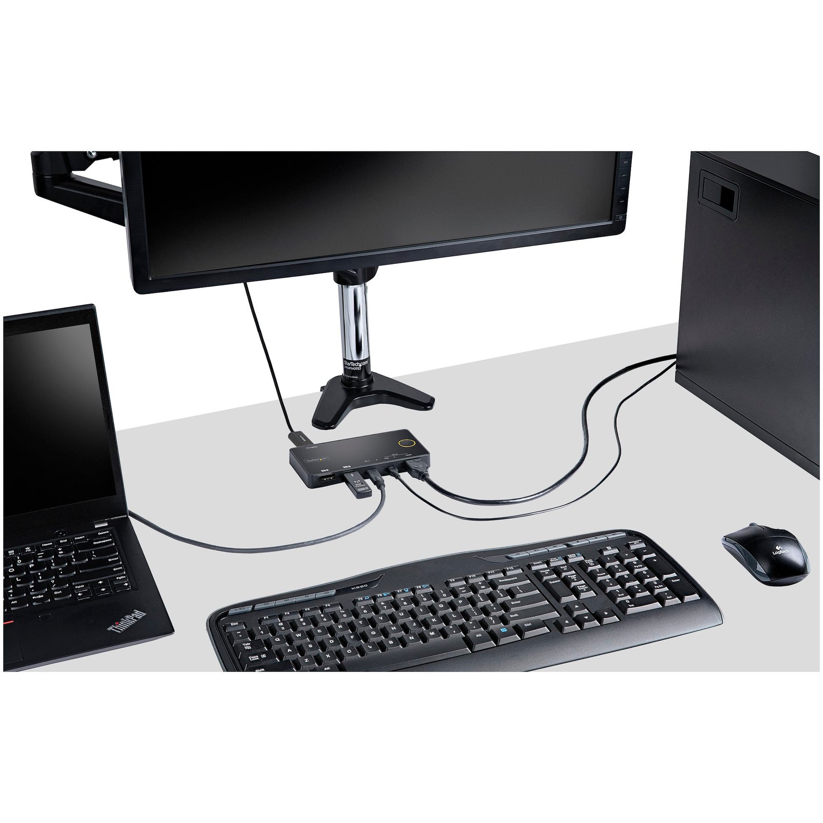 StarTech 2 Port Hybrid USB-A + HDMI & USB-C KVM Switch | SV221HUC4K Switches Startech