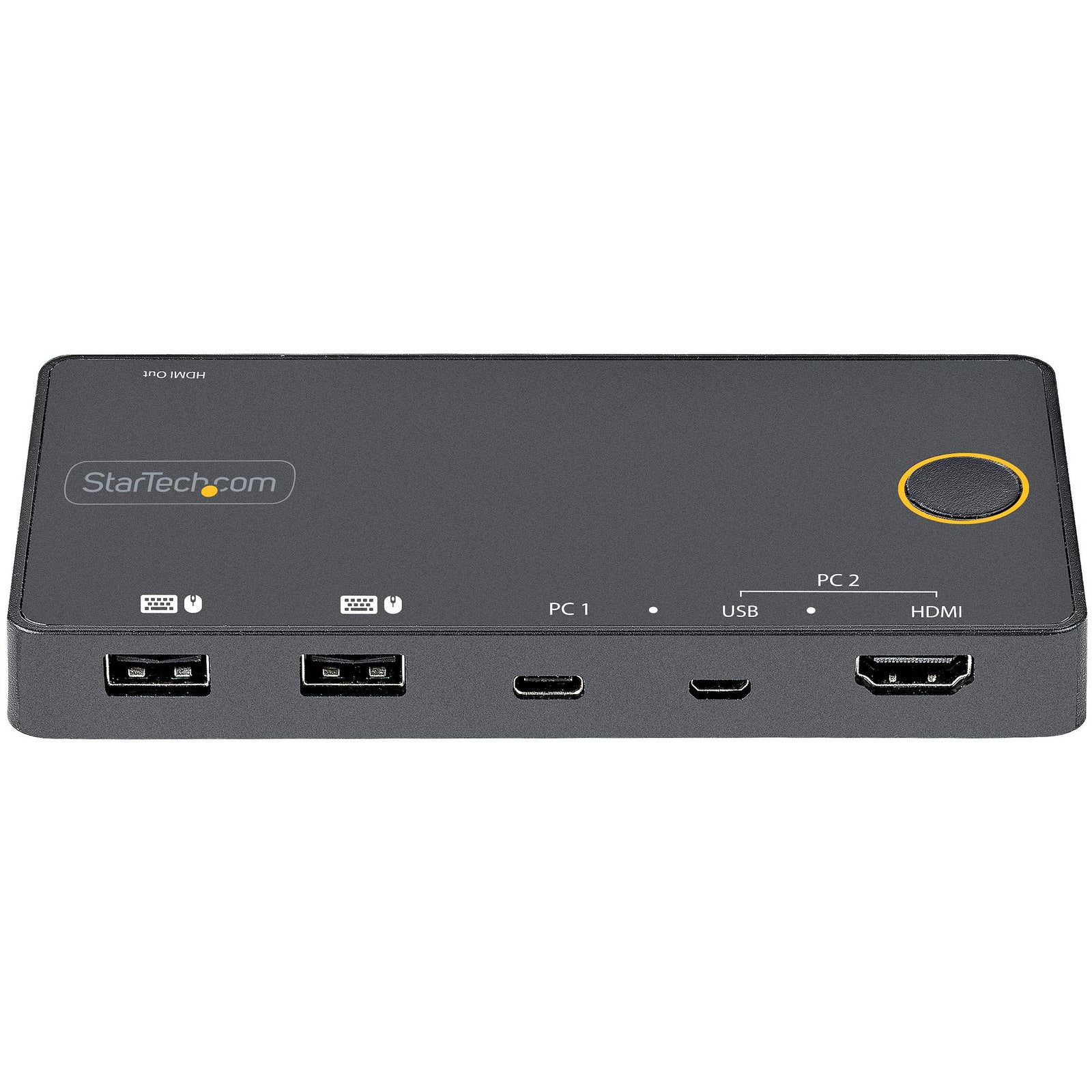 StarTech 2 Port Hybrid USB-A + HDMI & USB-C KVM Switch | SV221HUC4K Switches Startech