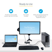 StarTech 2 Port Hybrid USB-A + HDMI & USB-C KVM Switch | SV221HUC4K Switches Startech