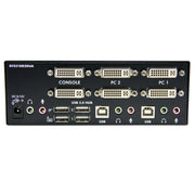 StarTech 2 Port Dual DVI USB KVM Switch with Audio & USB 2.0 Hub | SV231DD2DUA Switches Startech